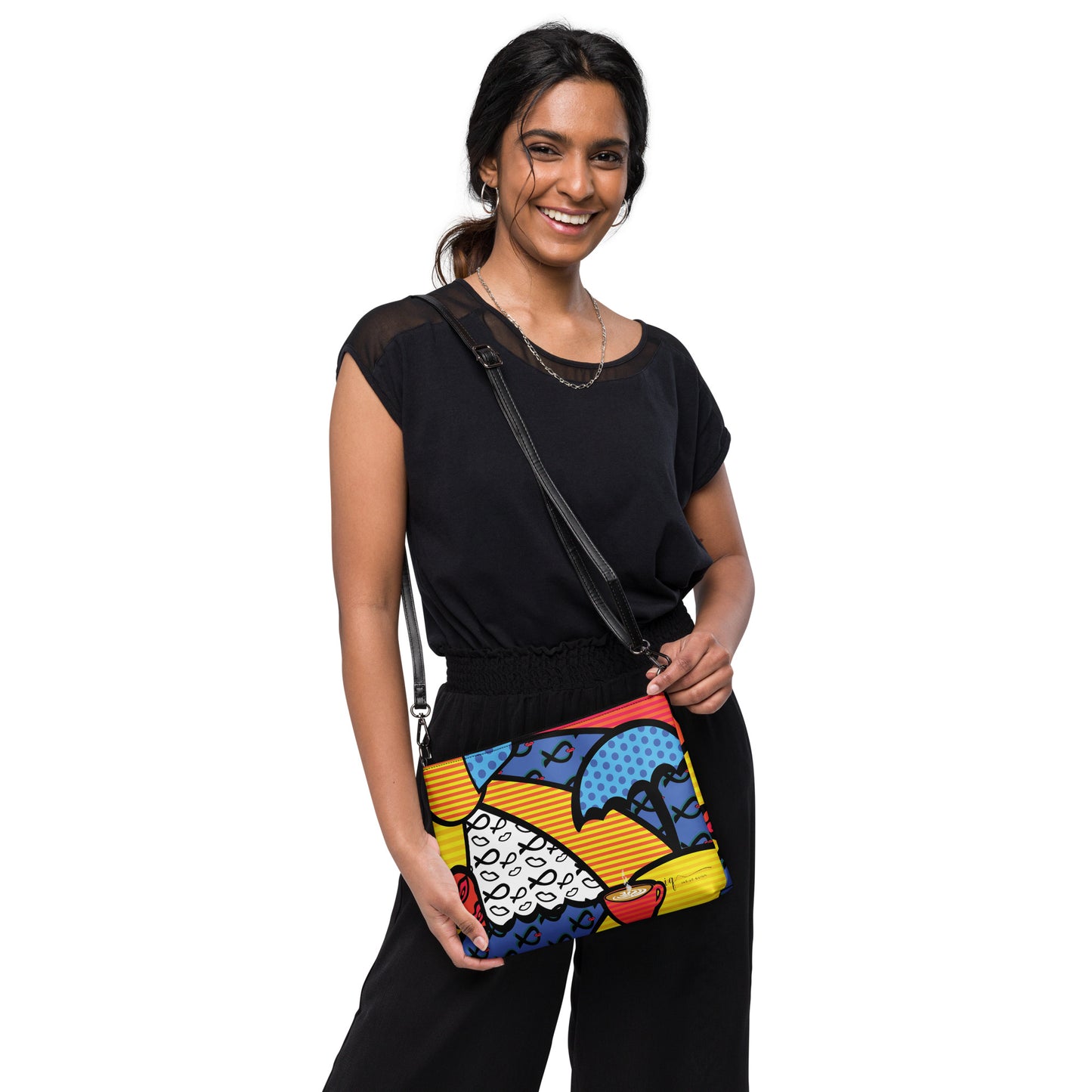 Rainbow Happy Beach Clutch/Shoulder Go Bag