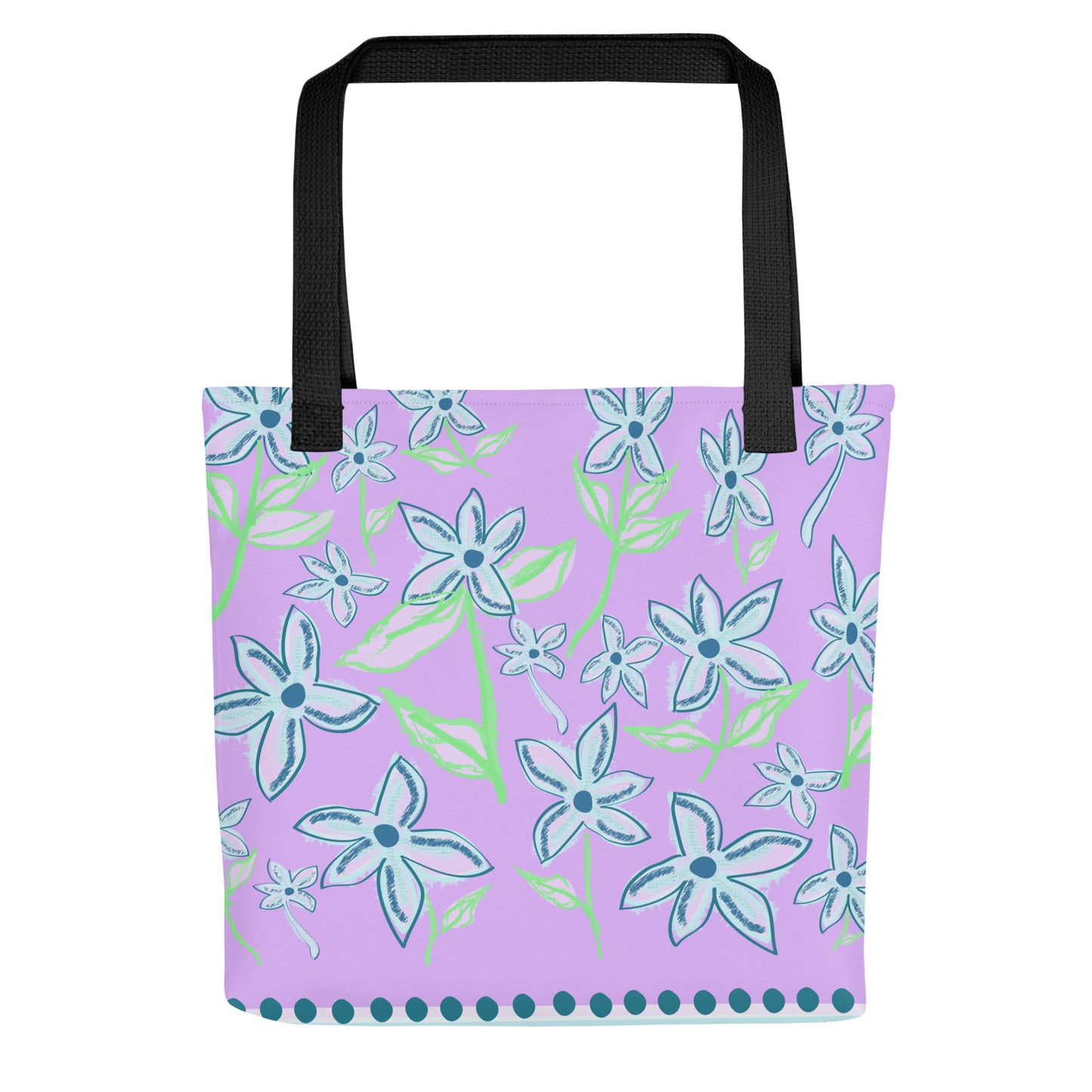 Fancy Floral Lavender Tote Go Bag